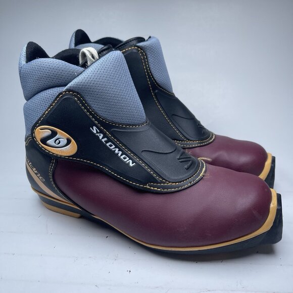 SALOMON Vitane V6 Classic Cross Country Ski Boots Sz 41 EUSNS Profil (Read) - Picture 1 of 16